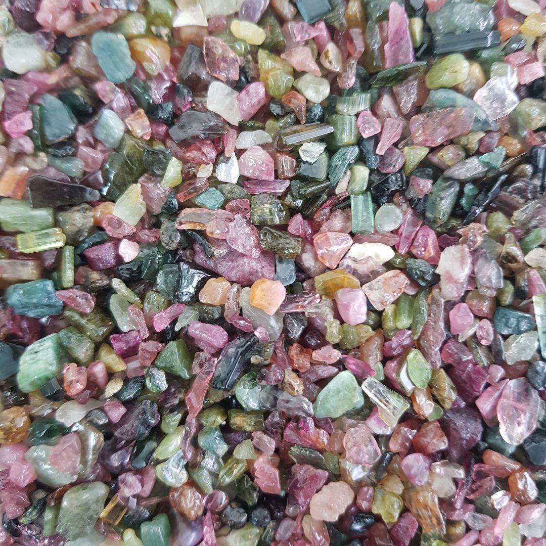 Watermelon Tourmaline Chips 200g Watermelon Tourmaline Chips 200g